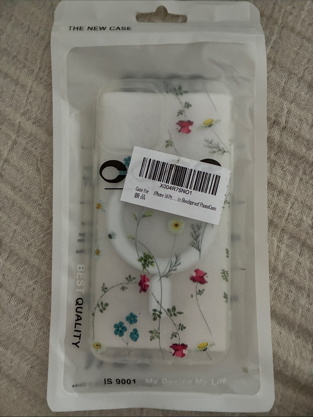New Clear Spring Summer Wildflower Floral Phone Case - iPhone 16 Pro Max NIP